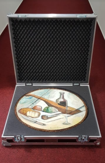 Flight case na umělecká díla – ovál — fotka 3